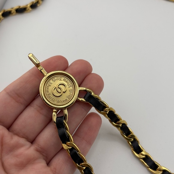 Gold & Black Chain Waist Belt Trendy main image 4